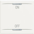 Manette bascule 2 modules ON OFF Axolute White