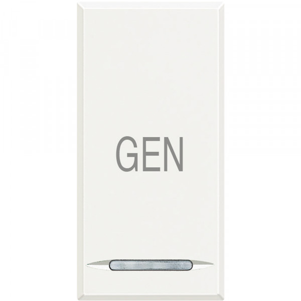 Manette poussoir 1 module GEN Axolute White