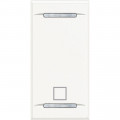 Manette Bticino Axolute - MyHOME BUS - symbole STOP - 1 module - Blanc