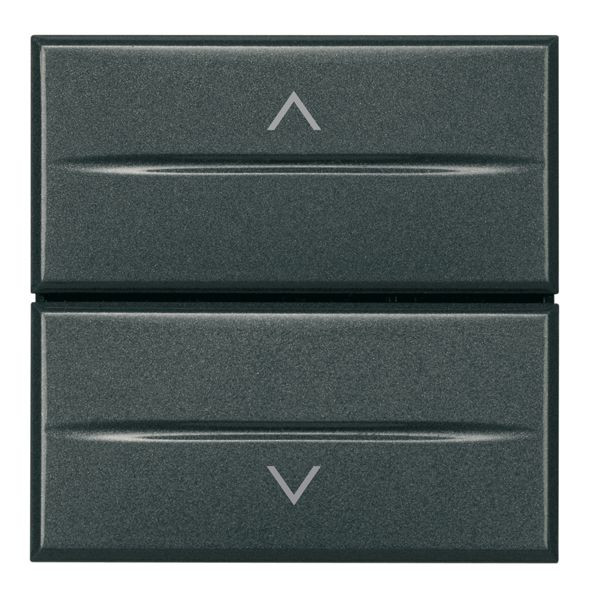 Inverseur position fixe volets roulants Axolute Bticino - anthracite - 2 modules