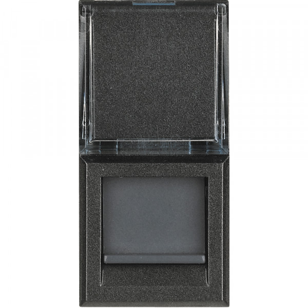 Prise RJ45 anthracite Bticino Axolute catégorie 6 UTP 1 module