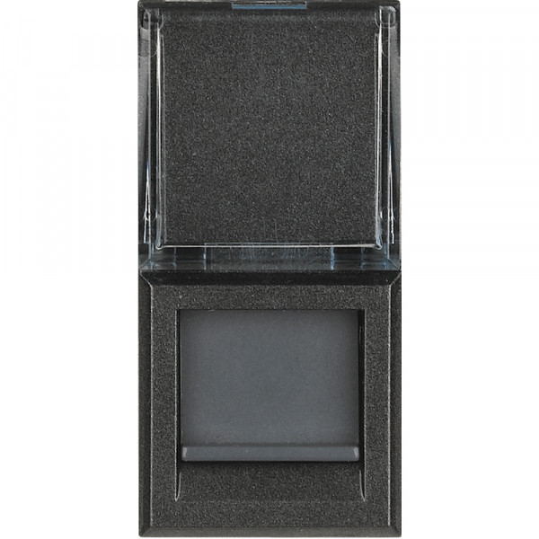 Prise RJ45 anthracite Bticino Axolute catégorie 6 FTP 1 module