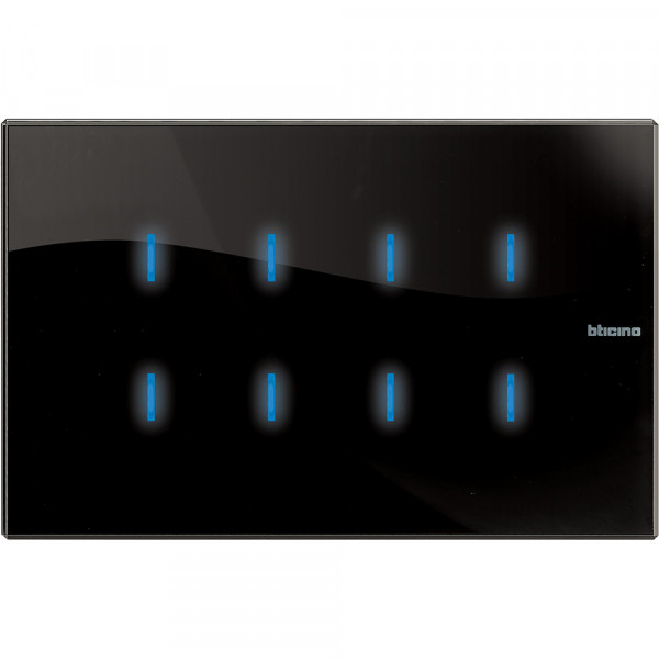 Commande tactile MyHome nighter Bticino Axolute 8 touches 4 modules