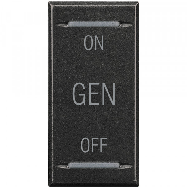Manette bascule 1 module ON OFF GEN Axolute Anthracite