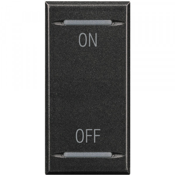 Manette bascule 1 module ON OFF Axolute Anthracite