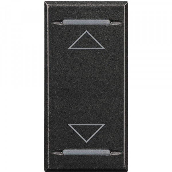 Enjoliveur anthracite symbole montée/descente Bticino Axolute 1 module