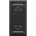 Enjoliveur anthracite symbole montée/descente Bticino Axolute 1 module