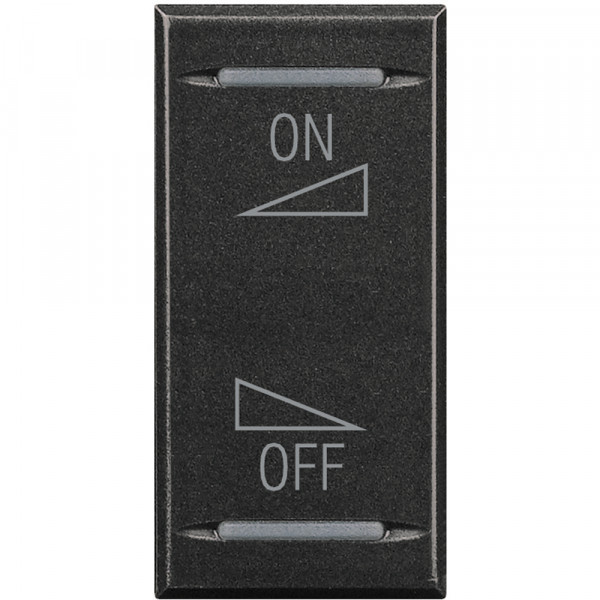 Manette bascule 1 module variation on off Axolute Anthracite