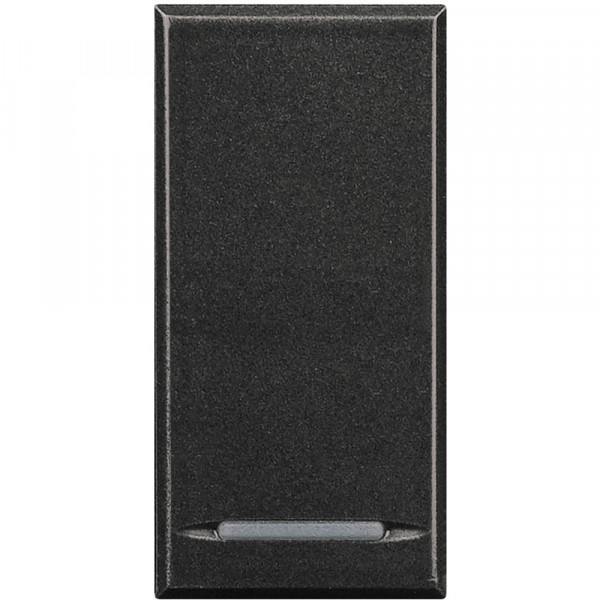 Manette poussoir 1 module Axolute Anthracite