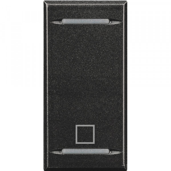 Manette poussoir 1 module symbole Stop Axolute Anthracite