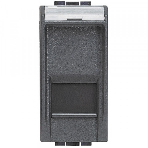 Prise RJ45 anthracite Bticino Livinglight catégorie 6 FTP