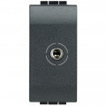 Connecteur jack 3.5 anthracite Bticino Livinglight