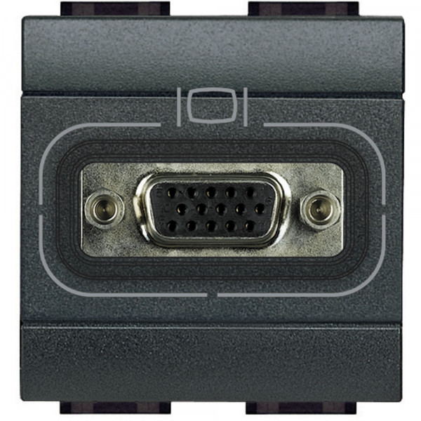 Connecteur HD15 anthracite Bticino Livinglight