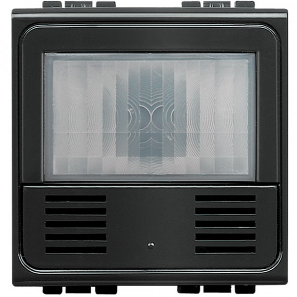 Détecteur de Mouvements Anthracite avec Poussoir BUS Livinglight BTicino – Présence et Luminosité – pour Espace de Travail