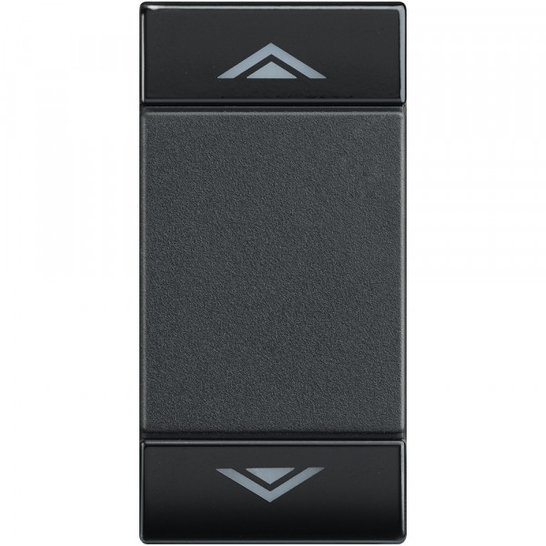 Manette bascule symbole HAUT - BAS 1 module - LivingLight Anthracite