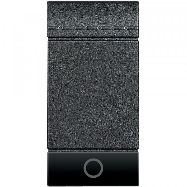 Manette poussoir symbole LUMIERE 1 module - LivingLight Anthracite