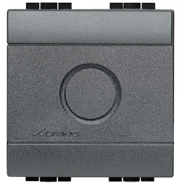 Obturateur Noir avec Empreinte Défonçable Diamètre 14 mm LivingLight Bticino Cofrel – 2 Modules