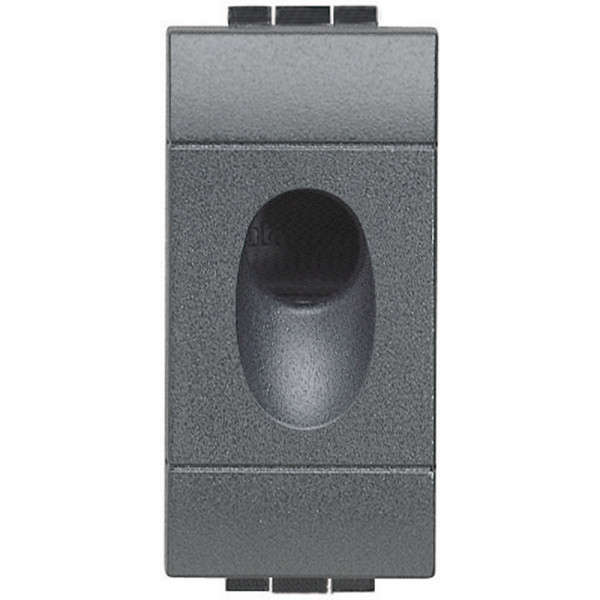 Sortie de fil Ø 9mm Living Light Bticino Anthracite - 1 module