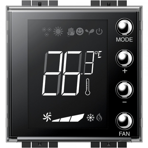 Thermostat avec afficheur 1,6 pouces Bticino LivingLight MyHome Up