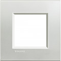 Plaque Living Light Bticino Argent - 2 modules