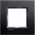 Plaque Rectangulaire Anthracite 2 Modules LivingLight BTicino