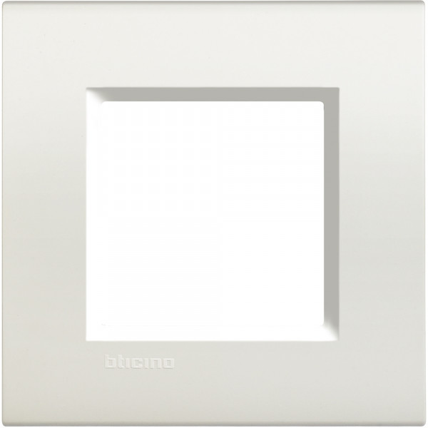Plaque blanche Bticino Livinglight 1 poste 2 modules