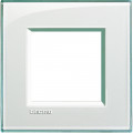 Plaque Aquamarine Rectangulaire LivingLight BTicino Cofrel – 2 Modules