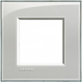 Plaque Living Light Bticino Gris - 2 modules