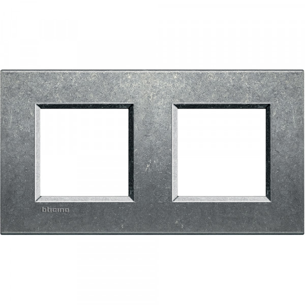 Plaque Living Light Bticino Brut - 2 + 2 modules