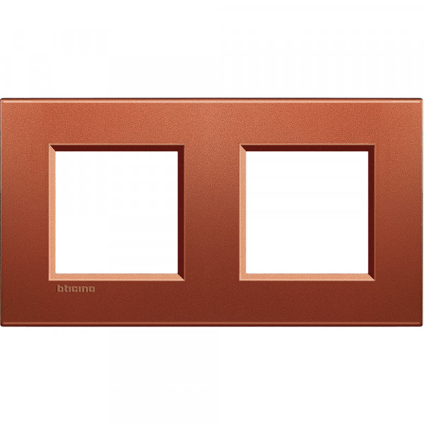 Plaque Living Light Bticino Brique - 2 + 2 modules