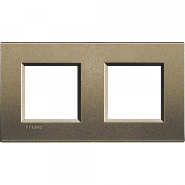 Plaque Living Light Bticino Square - 2 + 2 modules