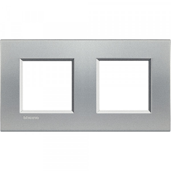 Plaque Livinglight Neutre 2+2 modules horizontal ou vertical - Tech