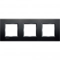 Plaque anthracite Bticino Livinglight 3 postes 3x2 modules