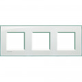 Plaque Living Light Bticino Aigue-marine - 2 + 2 + 2 modules