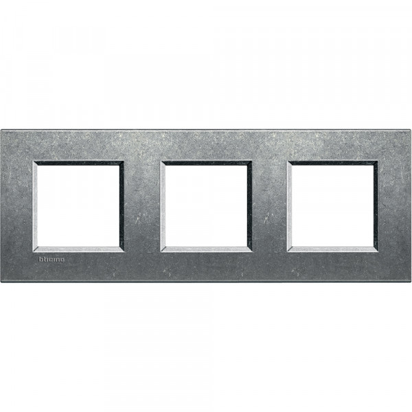Plaque Living Light Bticino Brut - 2 + 2 + 2 modules