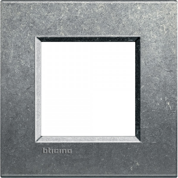Plaque Living Light Bticino Brut - 2 modules