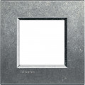 Plaque Living Light Bticino Brut - 2 modules
