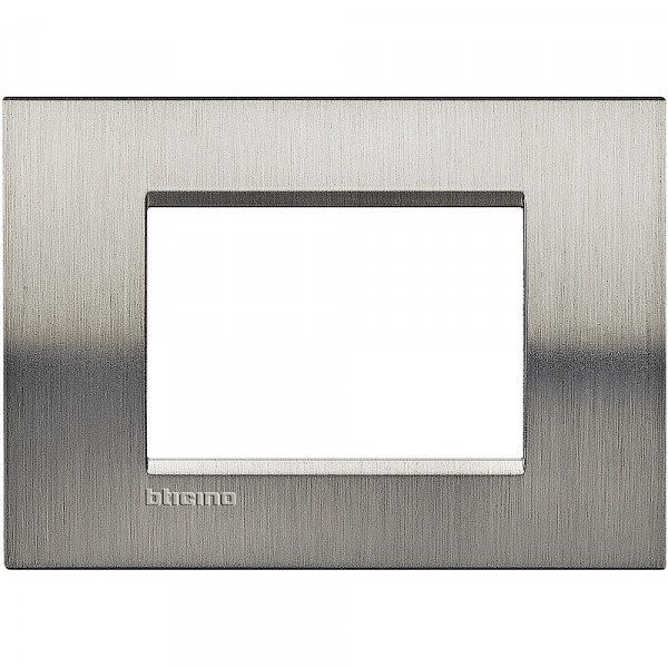 Plaque Livinglight Naturalia 3 modules - Acier brossé