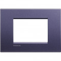 Plaque Living Light Bticino Club - 3 modules - Bticino Cofrel - LNA4803CB