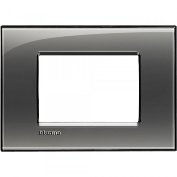 Plaque Living Light Bticino Brouillard - 3 modules