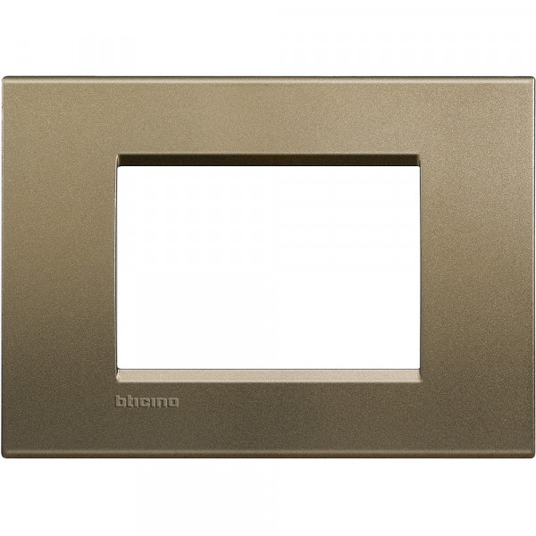Plaque Living Light Bticino Square - 3 modules
