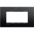 Plaque anthracite Bticino Livinglight 2 postes 4 modules