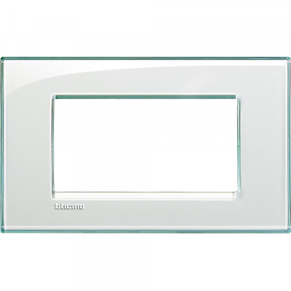 Plaque Living Light Bticino Aigue-marine - Living Light 4 modules