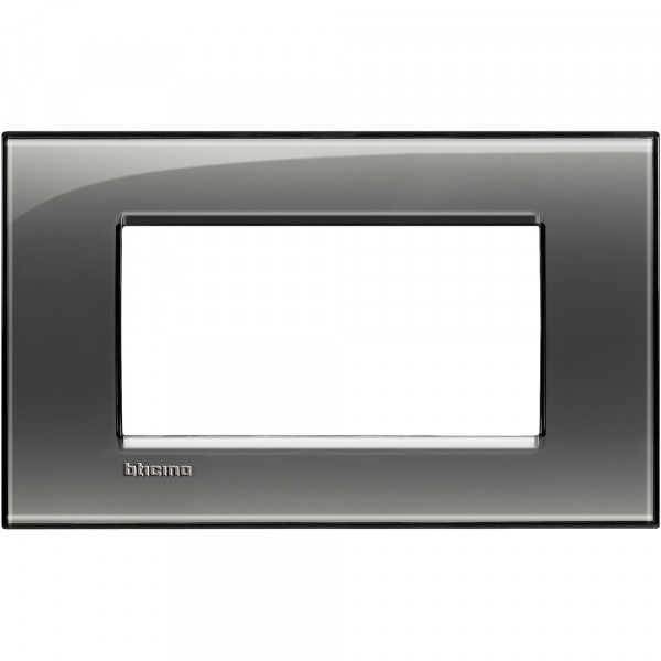Plaque Living Light Bticino Brouillard - 4 modules