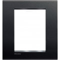 Plaque Living Light Bticino Anthracite - 3 + 3 modules