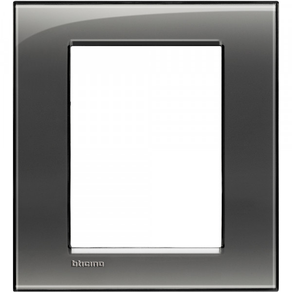Plaque Living Light Bticino Brouillard - 3 + 3 modules