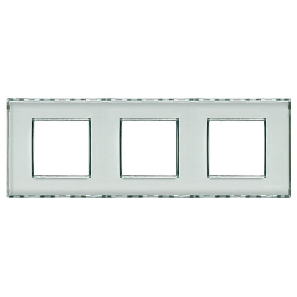 Plaque Bticino Living Light Kristall 3x2 modules
