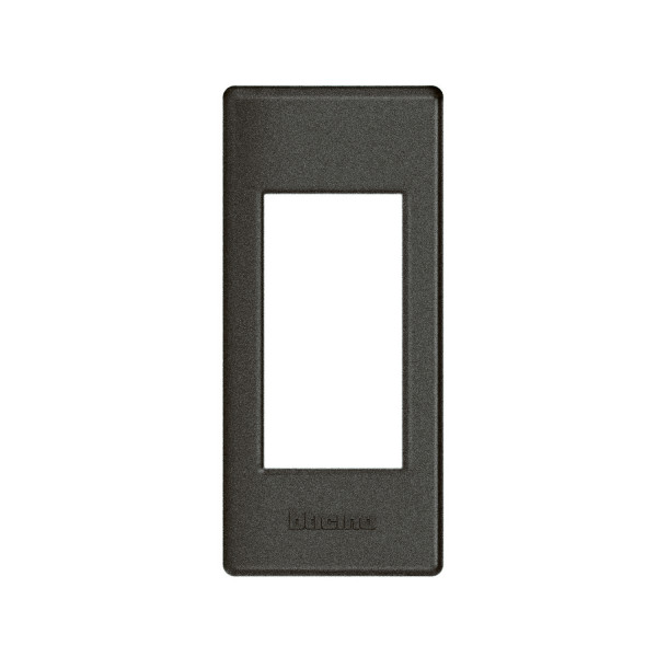 Plaque anthracite Bticino Livinglight profilé 1 module
