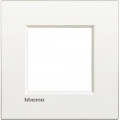 Plaque Blanc pur Living Light Bticino Air 2 modules