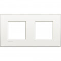 Plaque Blanc pur - Living Light Bticino Air 2 + 2 modules